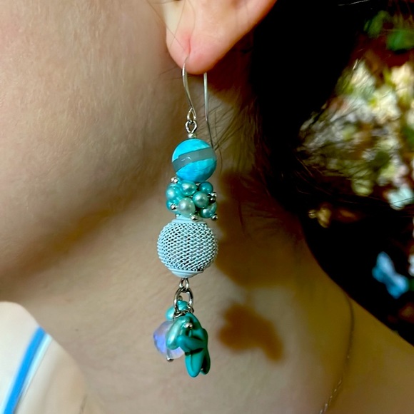 “Ocean Poem” earrings - Picture 15 of 17